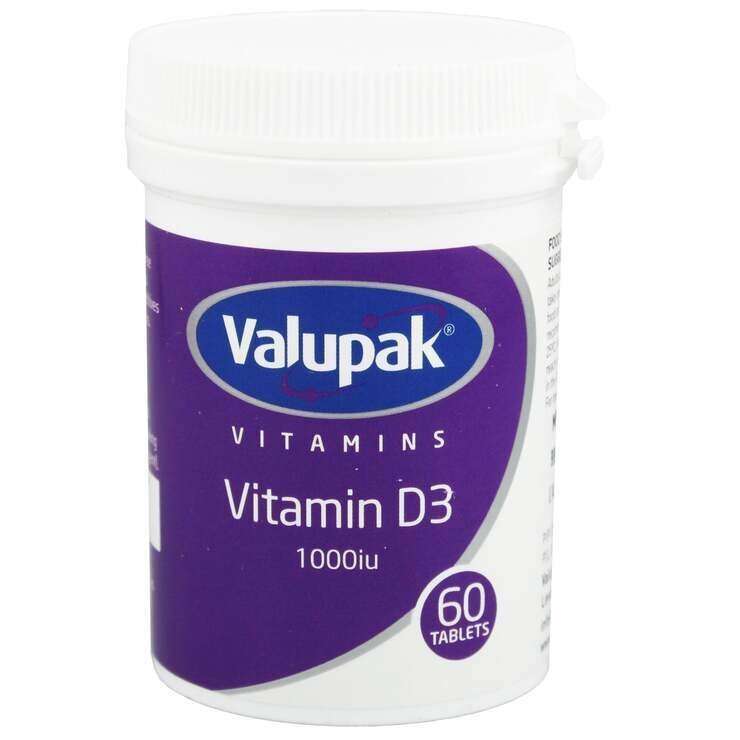 Valupak Vitamin D3 1000IU (25mcg)