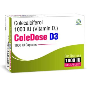 ColeDose Vitamin D3 1000IU  Capsules