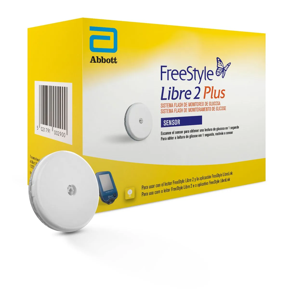 Buy Freestyle Libre 2 Plus Sensor 15 Day Continuous Glucose 