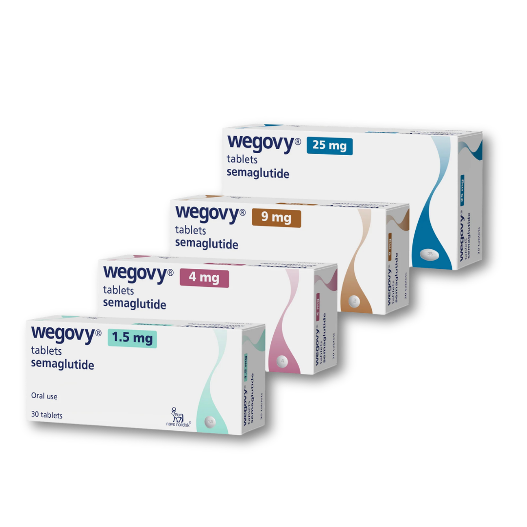 Wegovy Weight Loss Tablets – 1.5mg, 4mg, 9mg and 25mg Semaglutide